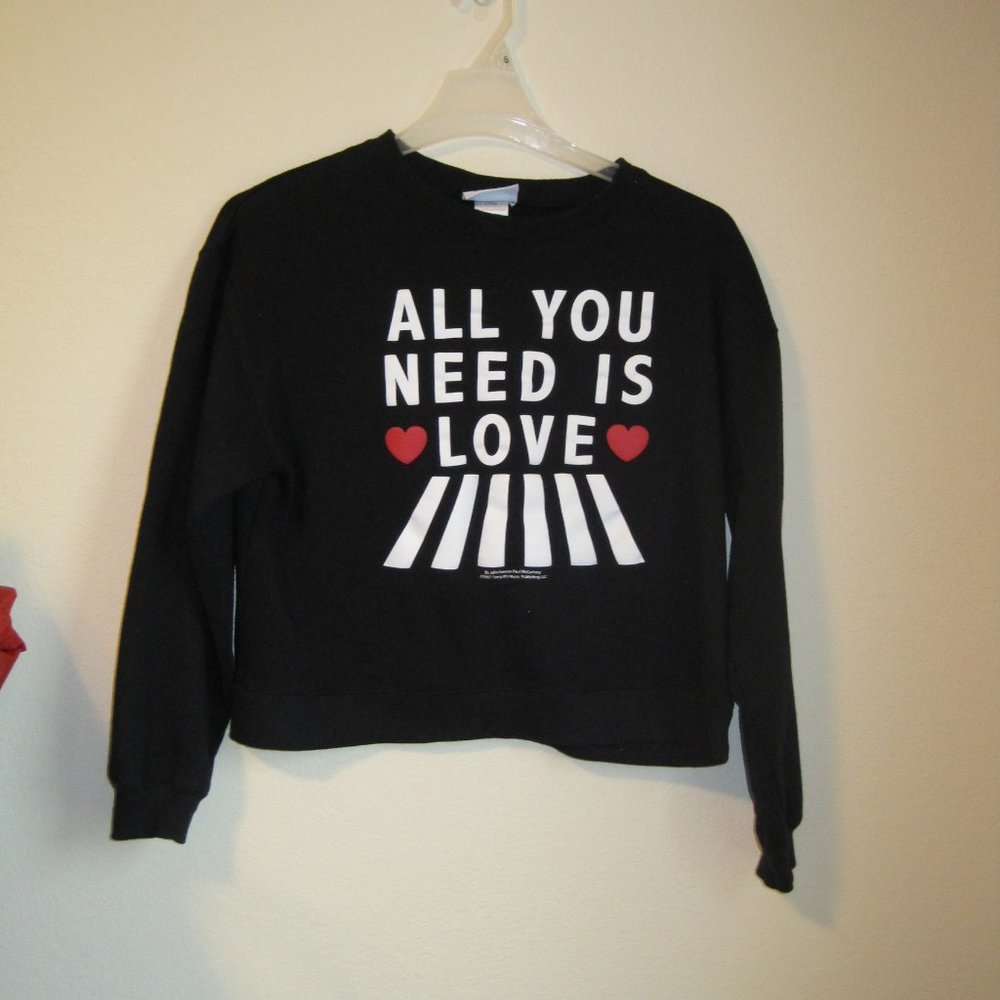 Beatles Lennon & McCartney All You Need is Love sweatshirt sz L - Picture 2 of 4